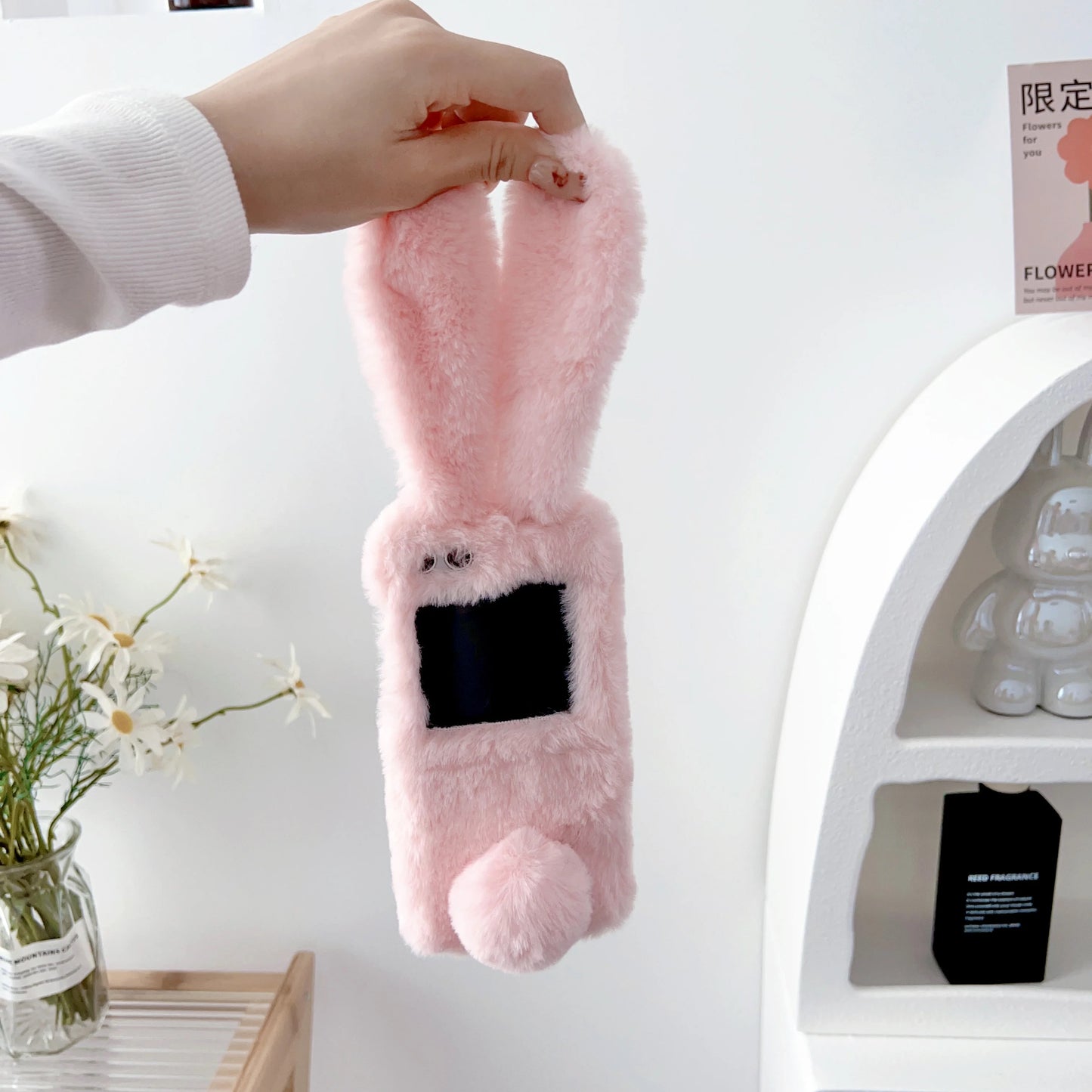 Plush Rabbit Phone Case With Long Ears