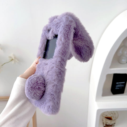 Plush Rabbit Phone Case With Long Ears