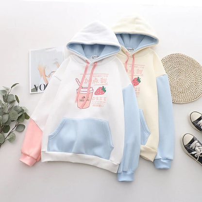 Kawaii Strawberry Hoodie