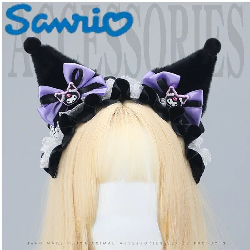 Handmade Sanrio Kuromi Hair Band