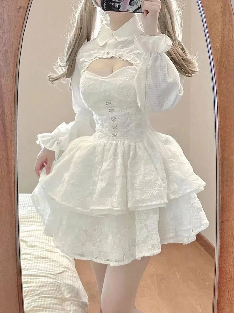 White Lace Top/Dress