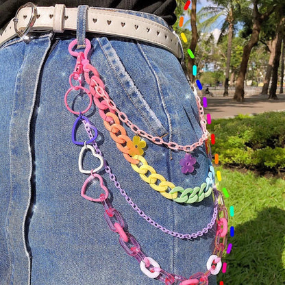 Rainbow decorative chain