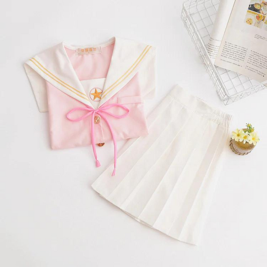 Sakura Top And Skirt Set