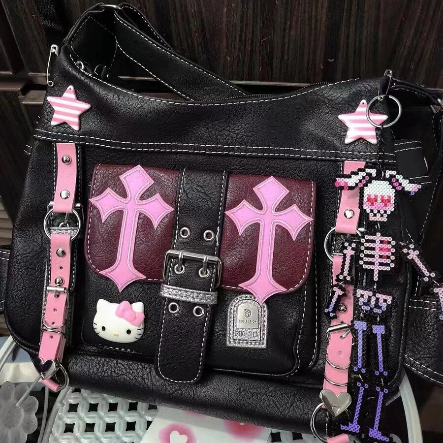 Gothic Hello Kitty Shoulder Bag