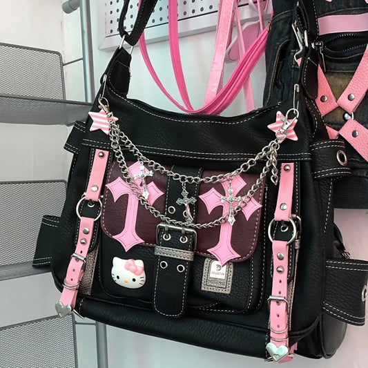 Gothic Hello Kitty Shoulder Bag