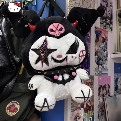 Y2K Hand Drawn Dark Melody Kuromi Backpack