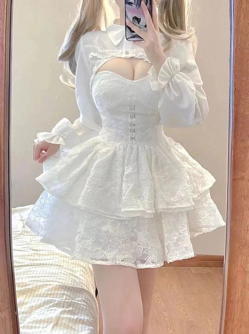 White Lace Top/Dress