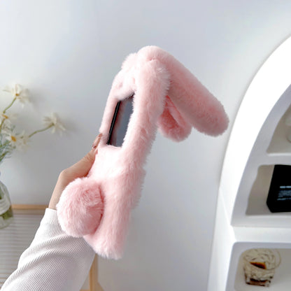 Plush Rabbit Phone Case With Long Ears