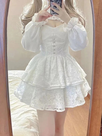 White Lace Top/Dress