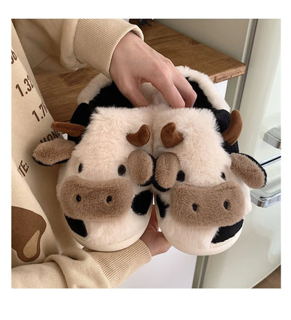 Kawaii Cow Slippers