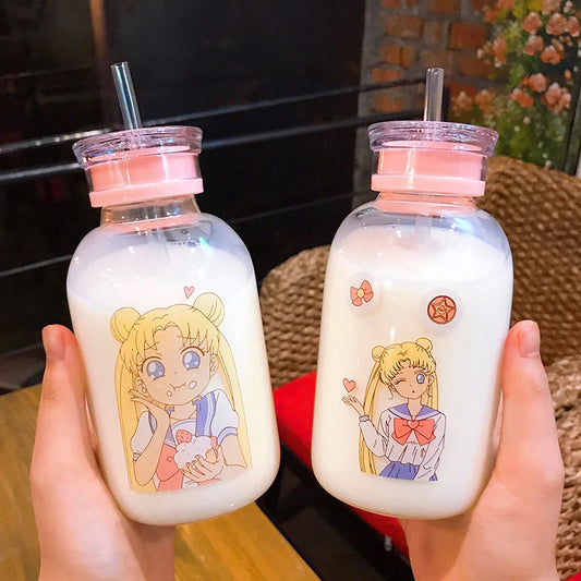 Sailor Moon Glass Bottle