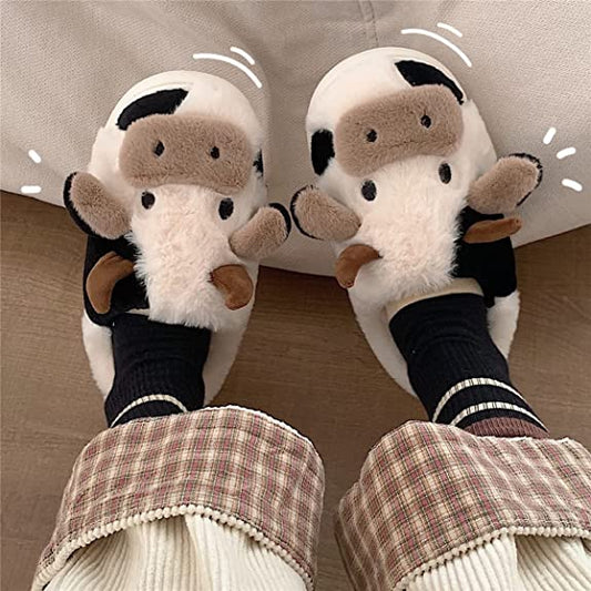 Kawaii Cow Slippers