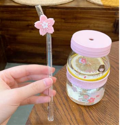 Cute Sakura Glass Cup