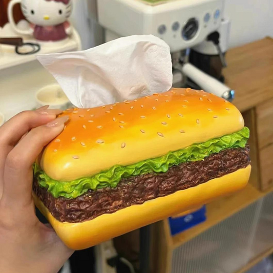 Hamburger Tissue Box