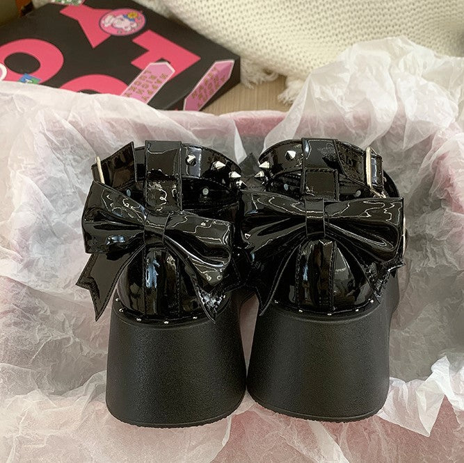 Gothic Kawaii Black Shoes